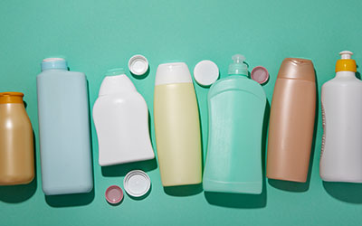 Shampoo bottles PET plastic Samtone Industries